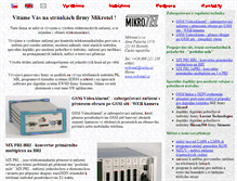Tablet Screenshot of mikrotel.cz